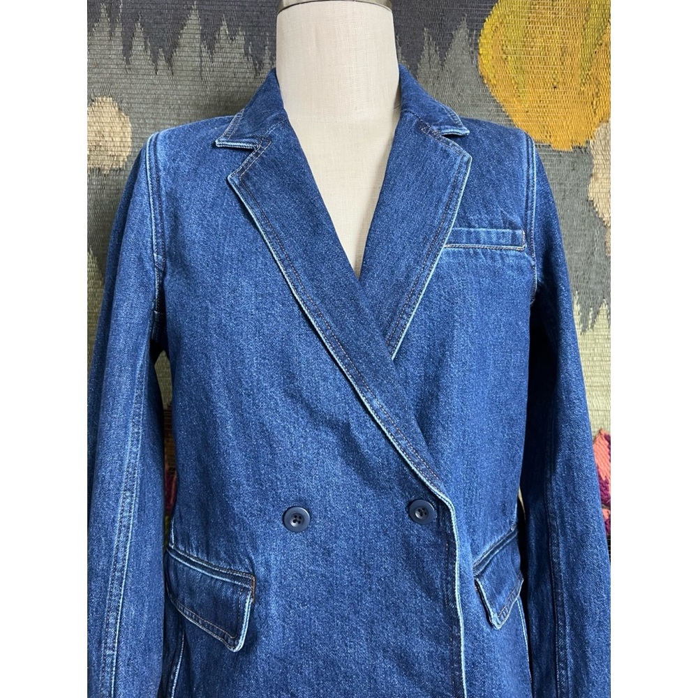 Madewell Denim Blazer Jacket M - Picture 13 of 16